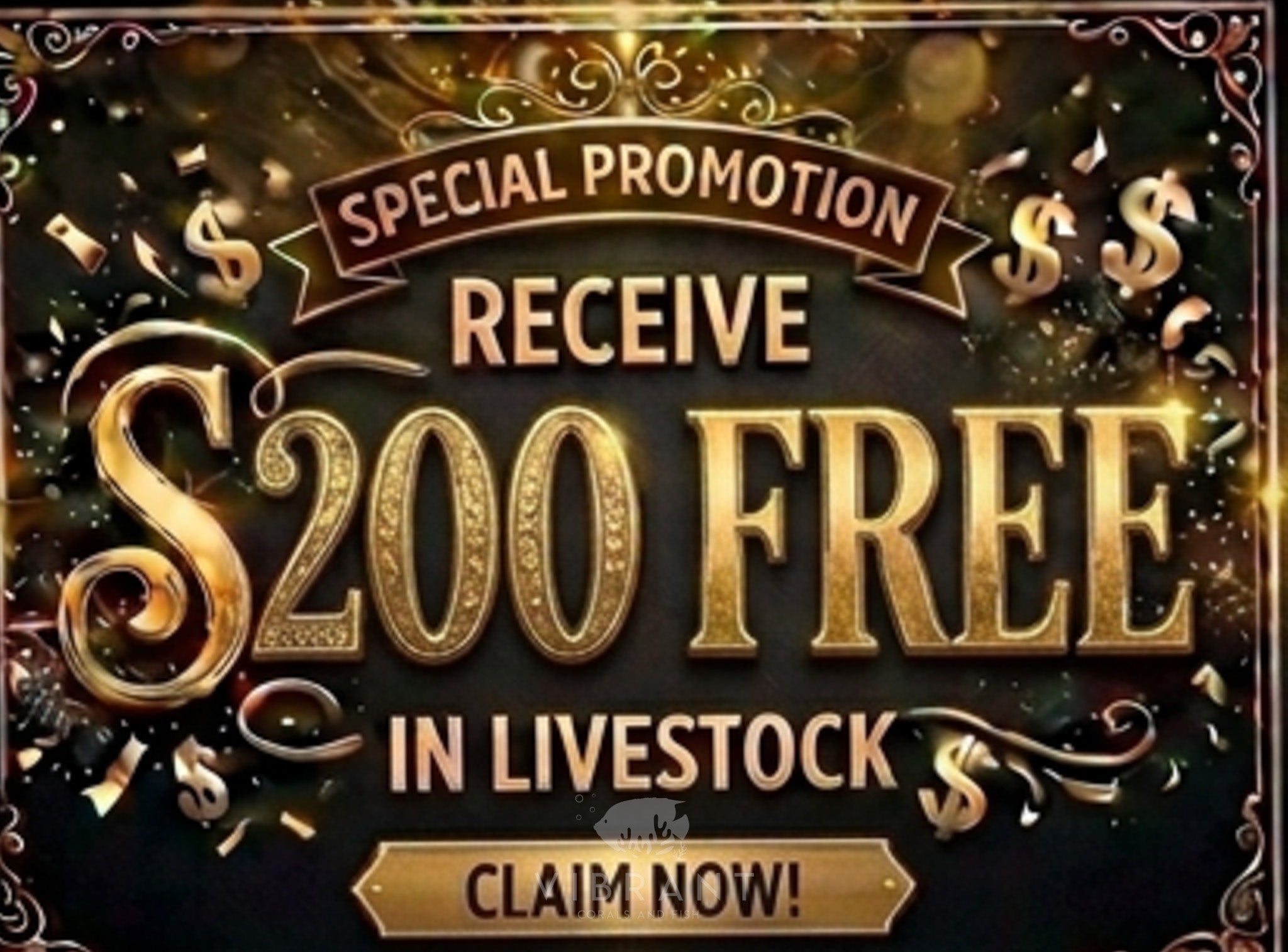 Spend $1500 Receive Additional $200 We Pick Livestock